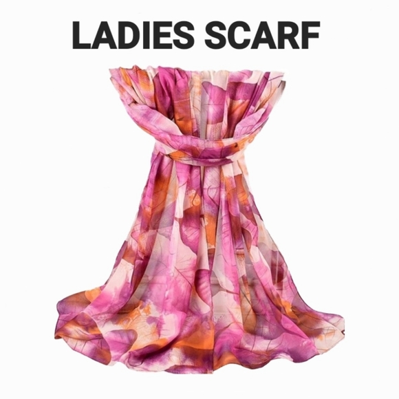 Printed Soft Chiffon Shawl Wrap - Picture 1 of 4
